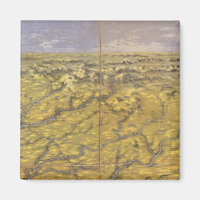 North och South Carolina 2 Magnet (Framsidan)