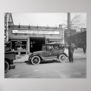 North Öster Auto Exchange, 1926. Vintage Photo Poster