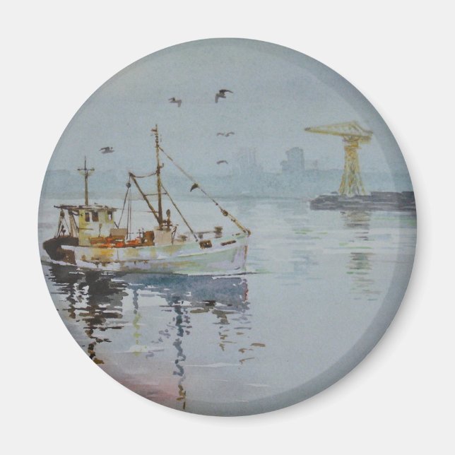 North Öster England FishBoat Magnet (Framsidan)