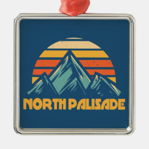 North Palisade California Retro Turkos Julgransprydnad Metall