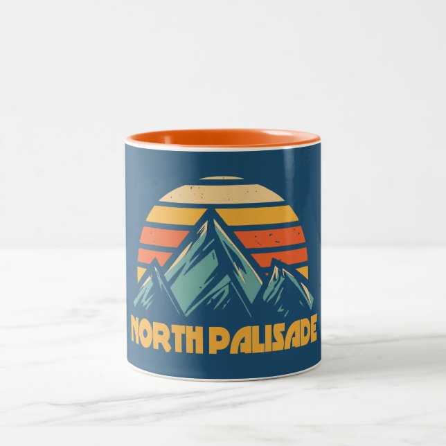 North Palisade California Retro Turkos Två-Tonad Mugg (Center)