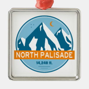 North Palisade Kalifornien Stjärnor Måne Julgransprydnad Metall