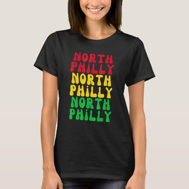 North Philly Neighborhood City Brotherly Love Phil T Shirt (Framsida)