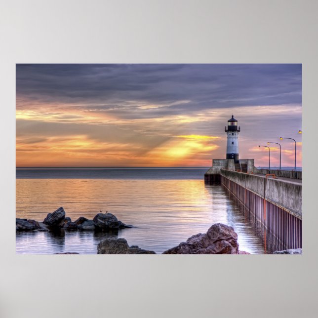 North Pier-förmiddagen Poster (Framsidan)