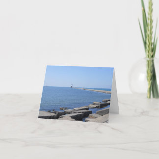 North Pierhead Fyrtorn, Ludington, MI Notekort Tack Kort