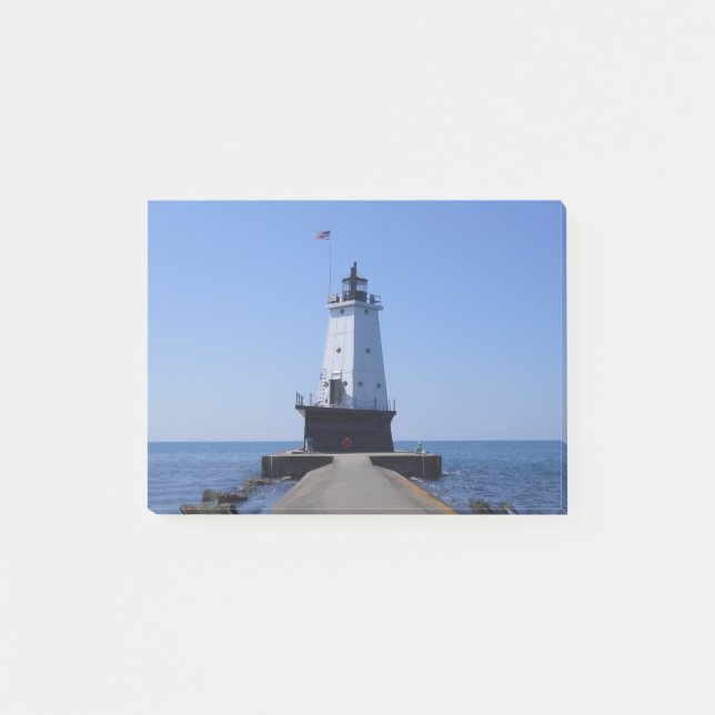 North Pierhead Lighthouse, Ludington, MI Post-it Block (Framsida)
