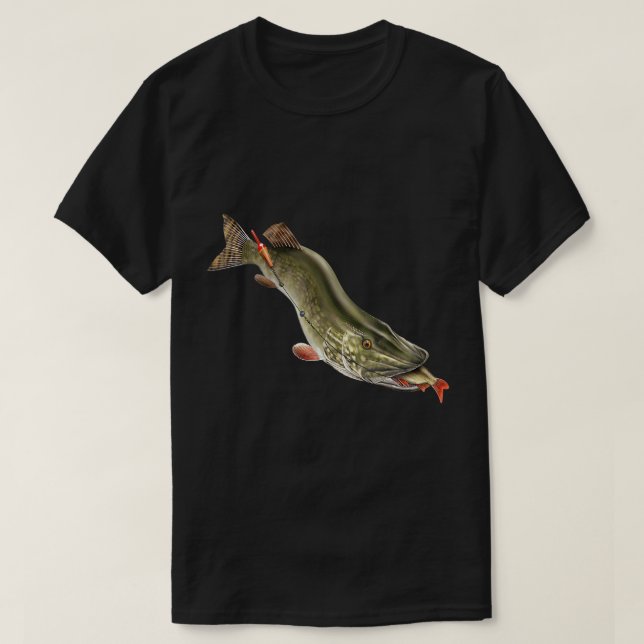 North Pike Fishermen Gift T-Shirt (Design framsida)