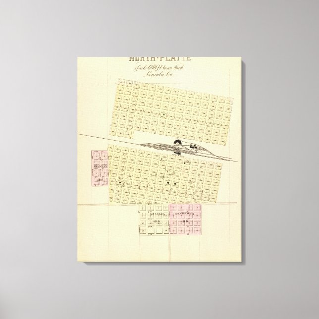 North Platte, Nebraska Canvastryck (Framsida)