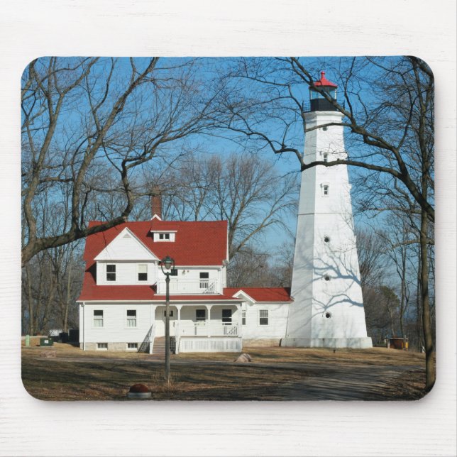 North Point fyr, Milw WI Mousepad Musmatta (Framsidan)