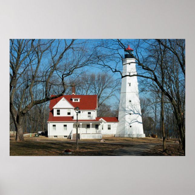 North Point Lighthouse Milw WI Affisch (Framsidan)