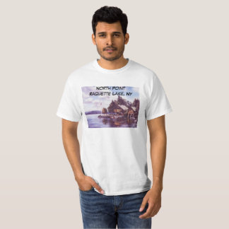 North Point Raquette sjö, NY T-shirt