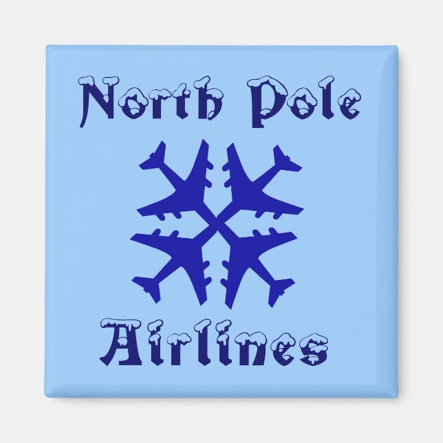 North Pole Airlines Magnet (Framsidan)