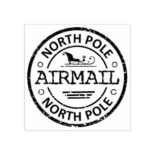 NORTH POLE AIRMAIL STÄMPEL