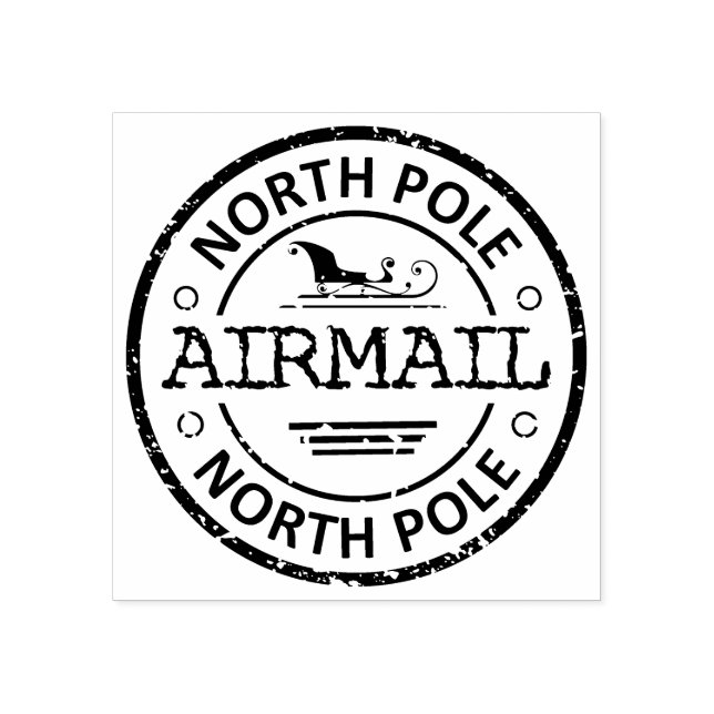 NORTH POLE AIRMAIL STÄMPEL (Tryck)