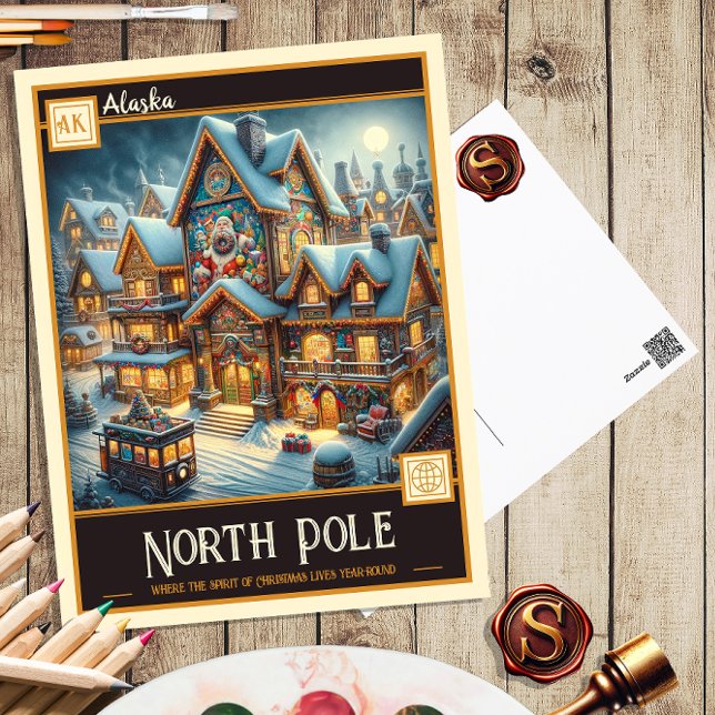 North Pole, Alaska | Antik vykort (Skapare uppladdad)