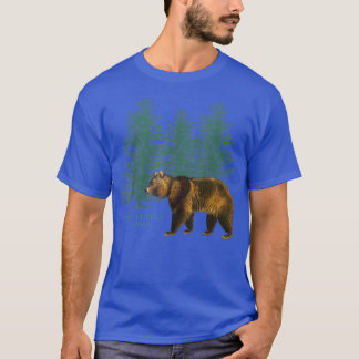 North Pole Alaska Trees Bear Vintage-Look Souvenir T Shirt