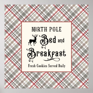 North Pole Bed and Breakfast Farmhouse jul Poster