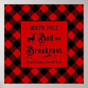 North Pole Bed and Breakfast Farmhouse jul Poster