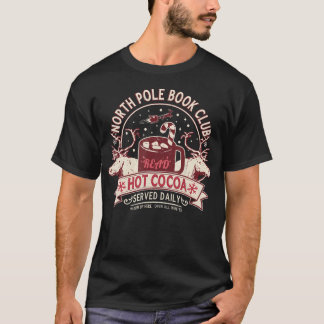 North Pole Bokklubb Varm Choklad Renar Bibliotekar T Shirt