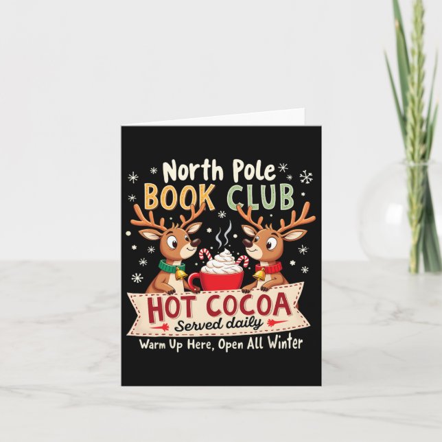 North Pole Bokklubb Varm Choklad Serveras Dagligen Kort (Framsida)