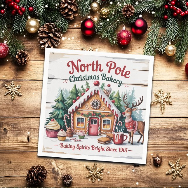 North Pole Christmas Bakery Pappersservett (Skapare uppladdad)