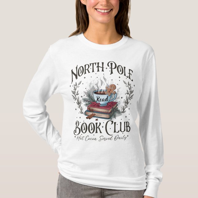 North Pole Christmas Personalized  T Shirt (Framsida)