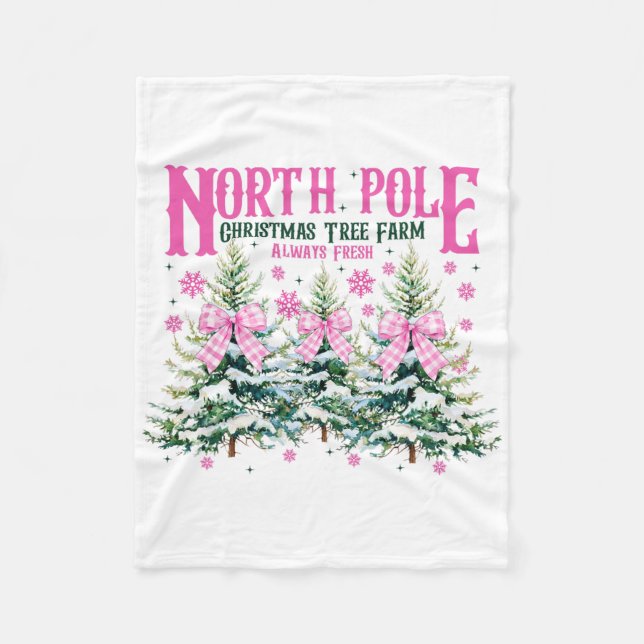North-pole Christmas Tree Always Fresh Coquette Bo Fleecefilt (Framsidan)