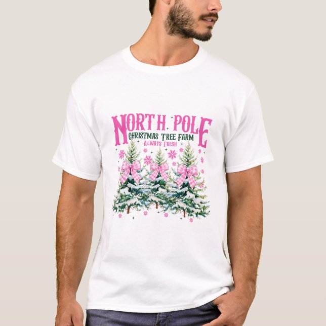 North-pole Christmas Tree Always Fresh Coquette Bo T Shirt (Framsida)