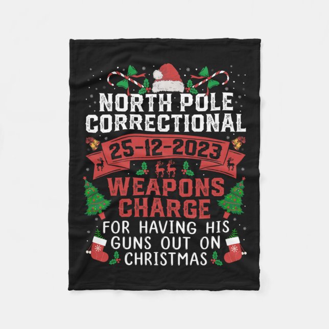 North Pole Correctional Weaponds Charge Hans Guns  Fleecefilt (Framsidan)