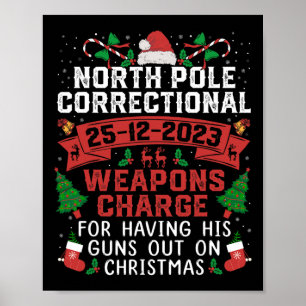 North Pole Correctional Weaponds Charge Hans Guns Poster