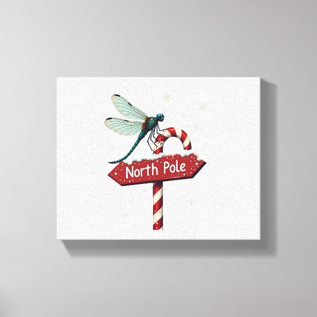 North Pole Dragonfly Canvastryck (Framsida)