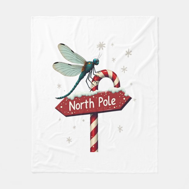 North Pole Dragonfly Fleecefilt (Framsidan)