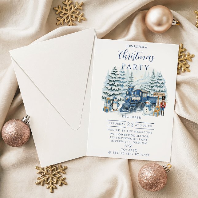 North Pole Express Christmas Inbjudningar (Skapare uppladdad)