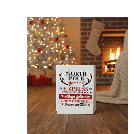 North Pole Express Gift Bag - special delivery