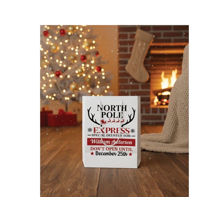 North Pole Express Gift Bag - special delivery (Skapare uppladdad)