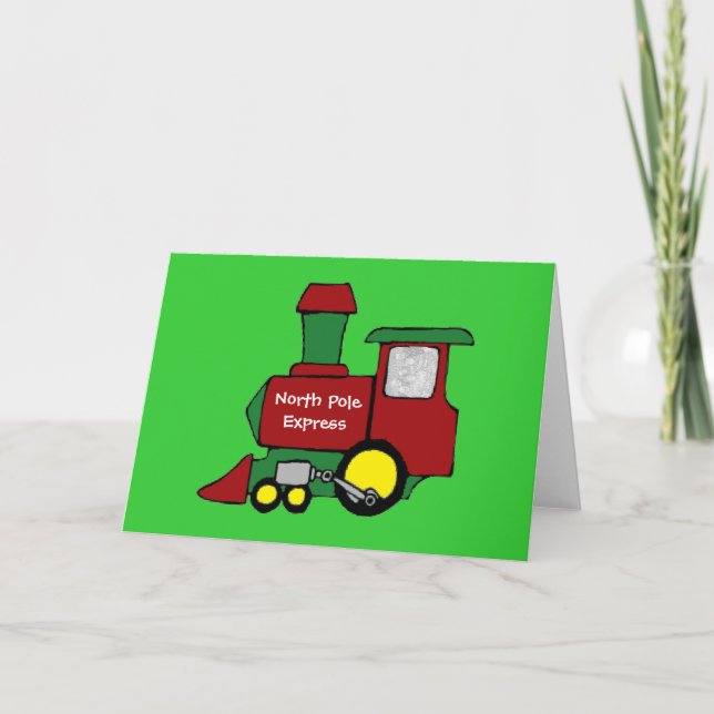 North Pole Express Helgkort (Framsida)