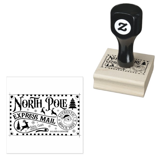 North Pole Express-post Stämpel (Stämplad)