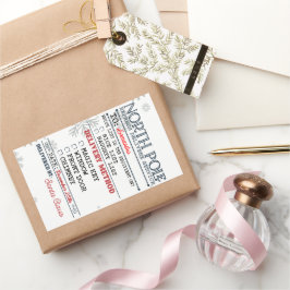 North Pole Express: Special Delivery Tag Rektangulärt Klistermärke