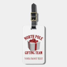 North Pole Giiting Team anpassningsbar bagagemärke Bagagebricka