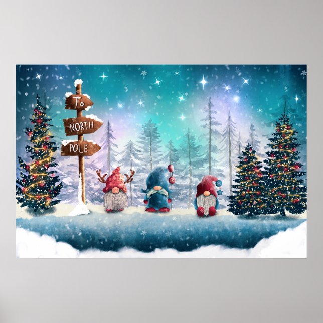 North Pole Gnomes Poster (Framsidan)