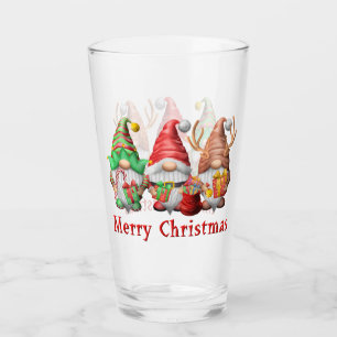 North Pole Gnomes Trio Drinking Glass Glaskopp