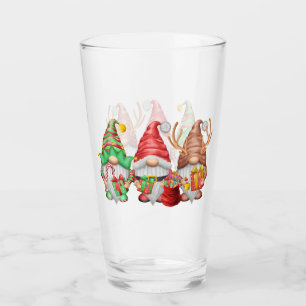 North Pole Gnomes Trio Drinking Glass Glaskopp