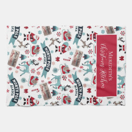 North Pole Helgdag Charm - jultomten Kökshandduk