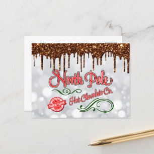 North Pole hett Chock Postcard Vykort