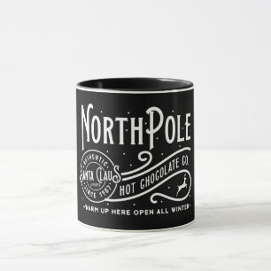 North Pole Hett Chocolate Company/jul Mugg