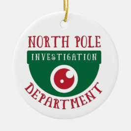 North Pole Investigation Department - Jul Julgransprydnad Keramik
