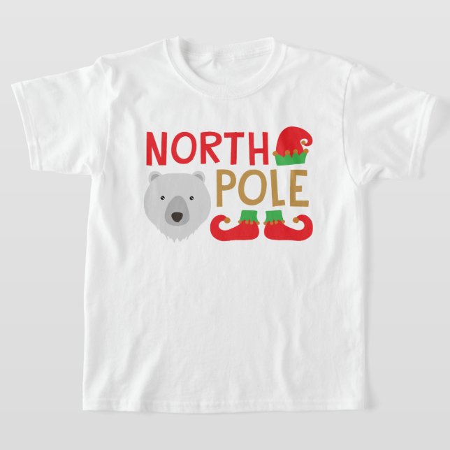 North Pole-jul T Shirt (Laydown)