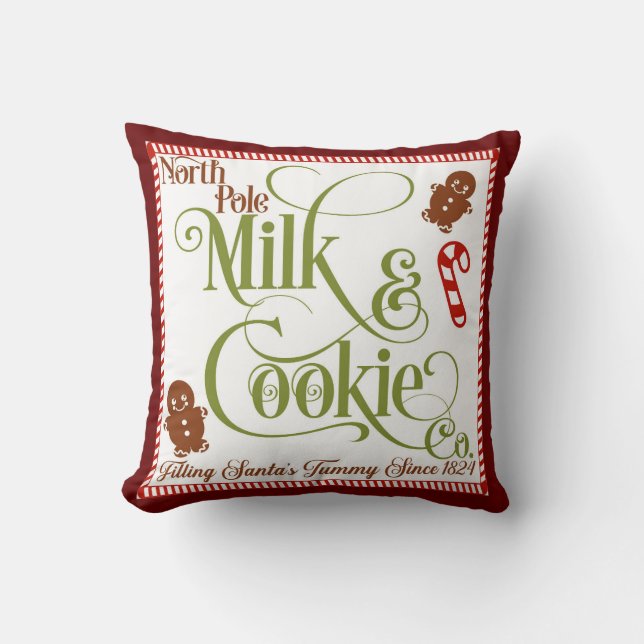 North Pole-juldekretet för hemmet Kudde (Framsida)