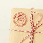 North Pole Jultomten Express Speciell Delivery Stämpel<br><div class="desc">Denna förtjusande design kommer att glädja dina barn på julförmiddagen!</div>