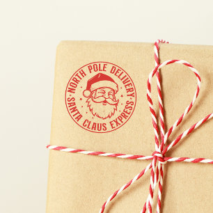 North Pole Jultomten Express Speciell Delivery Stämpel